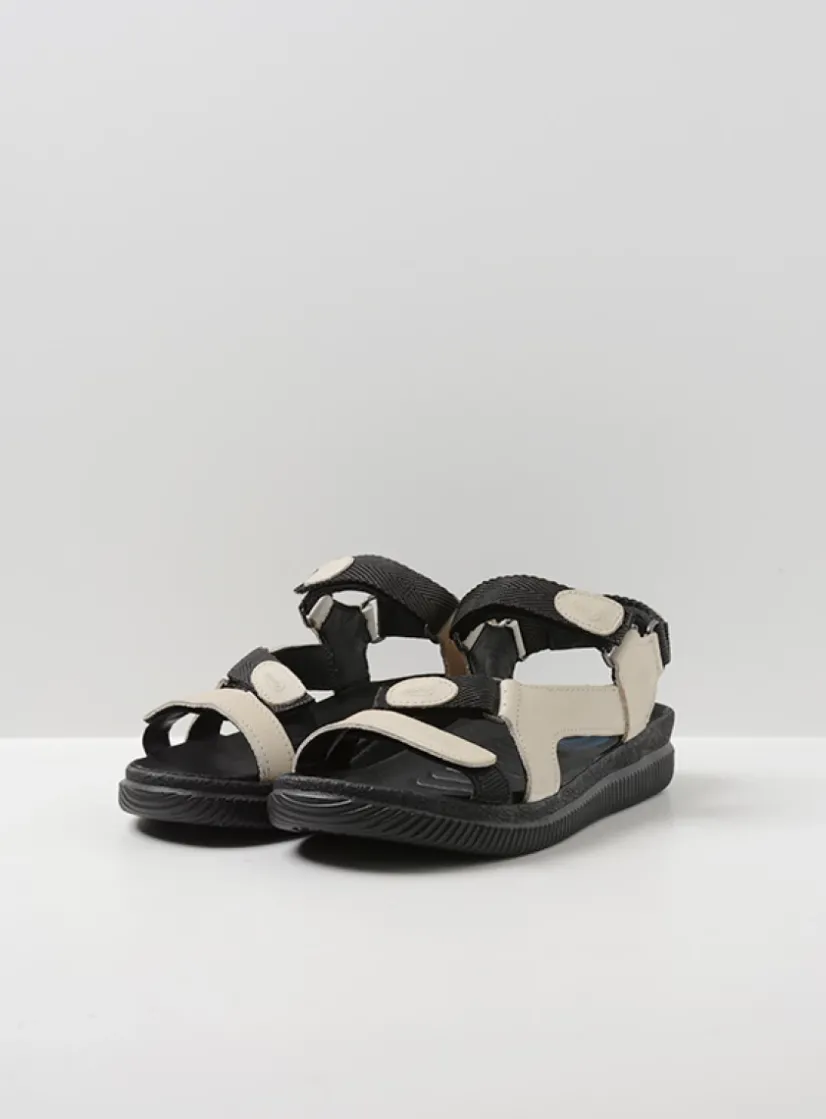 Wolky Energy Lady - gebroken wit gevet leer<DAMES Sandalen