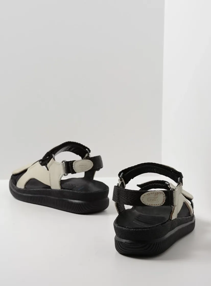 Wolky Energy Lady - gebroken wit gevet leer<DAMES Sandalen
