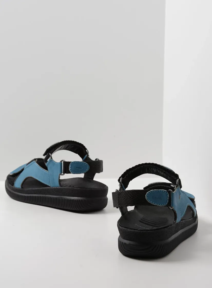 Wolky Energy Lady - jeans gevet leer<DAMES Sandalen