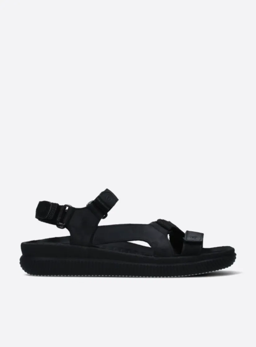 Wolky Energy Lady - zwart gevet leer<DAMES Sandalen