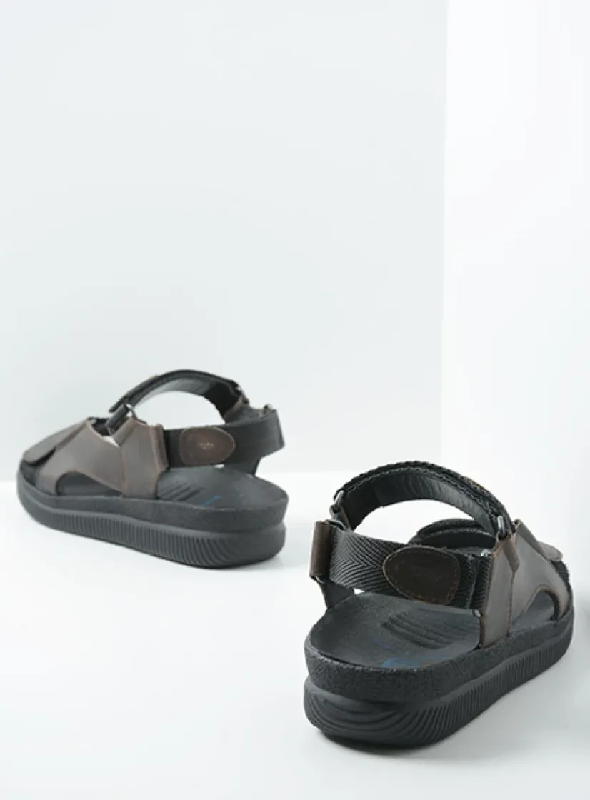 Wolky Energy Men - bruin gevet leer<Heren Sandalen Voor Heren