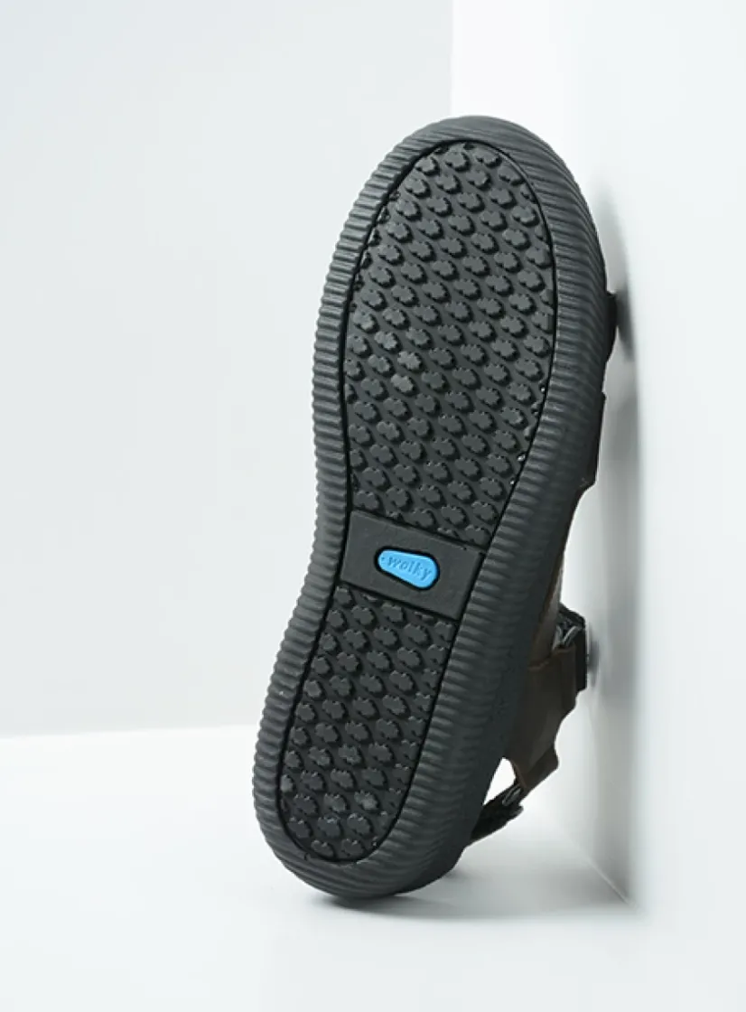 Wolky Energy Men - bruin gevet leer<Heren Sandalen Voor Heren