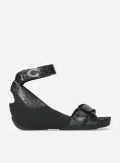 Wolky Era - antraciet leer<DAMES Sandalen