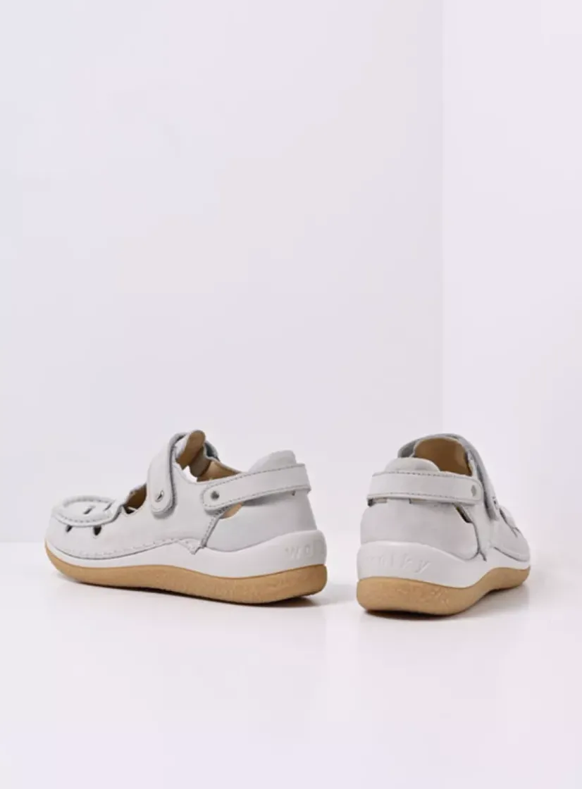 Wolky Esperanza - gebroken wit effectleer<DAMES Bandschoenen