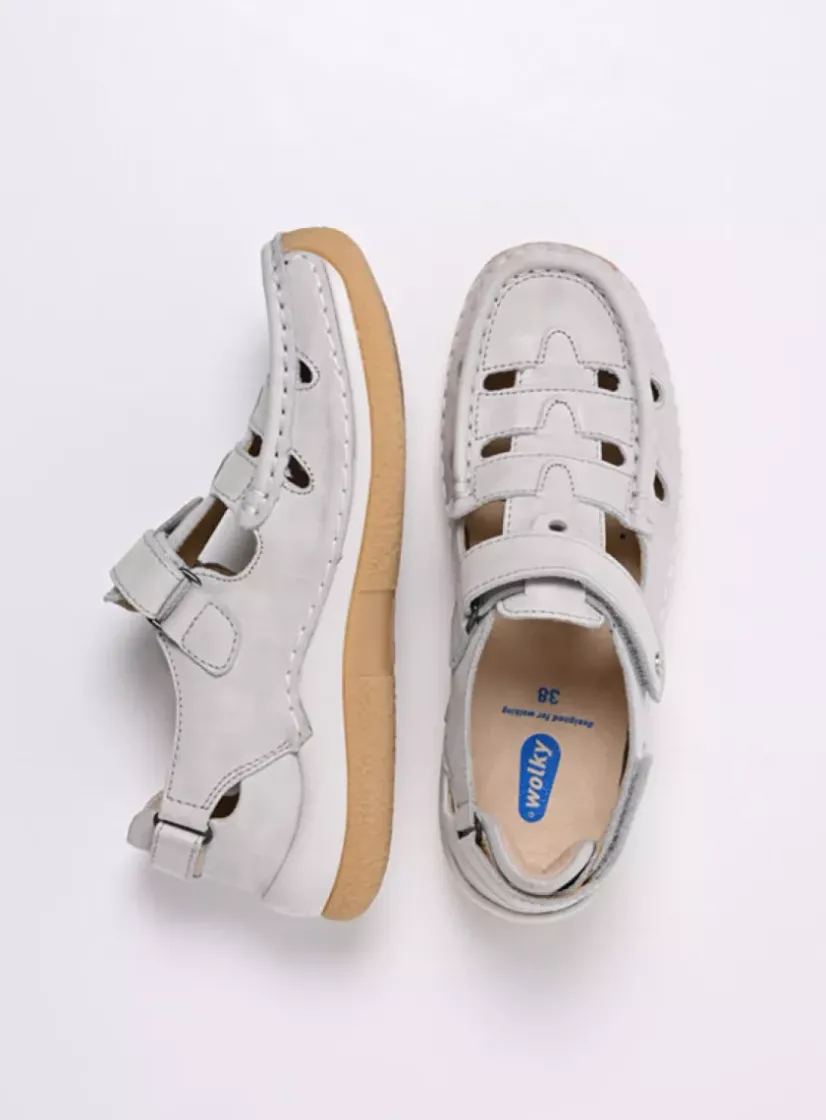 Wolky Esperanza - gebroken wit effectleer<DAMES Bandschoenen