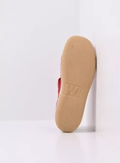 Wolky Esperanza - rood effectleer<DAMES Bandschoenen