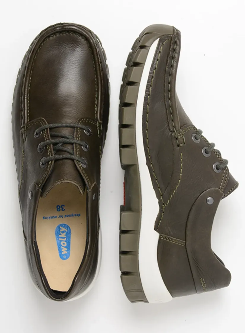 Wolky Fly - cactus leer<DAMES Lage Veterschoenen|Herfst/Winter
