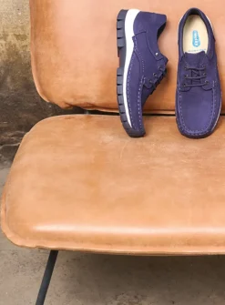 Wolky Fly - paars nubuck<DAMES Lage Veterschoenen|Herfst/Winter