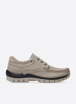 Wolky Fly - safari nubuck<DAMES Lage Veterschoenen|Herfst/Winter