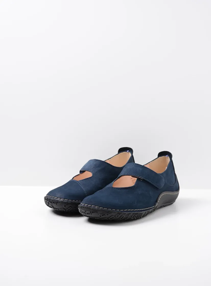 Wolky Fresh - denim nubuck<DAMES Bandschoenen