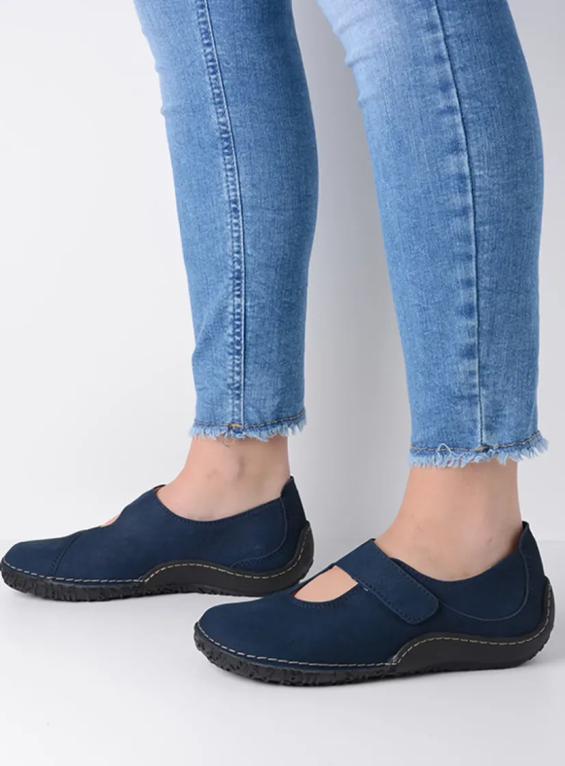 Wolky Fresh - denim nubuck<DAMES Bandschoenen