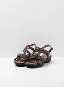 Wolky Fria - bruin leer<DAMES Sandalen