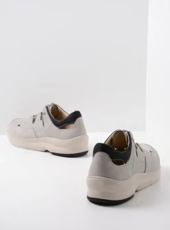 Wolky Galena - lichtgrijs nubuck<DAMES Lage Veterschoenen|Wandelschoenen