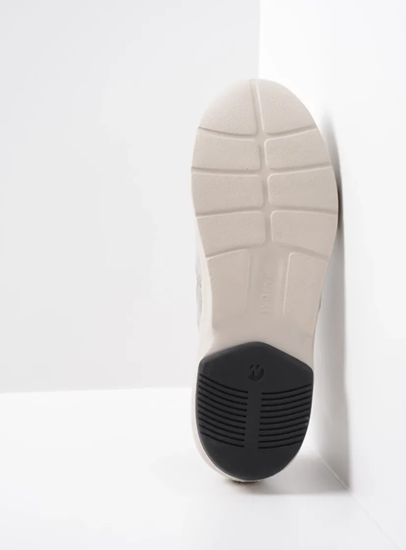 Wolky Galena - lichtgrijs nubuck<DAMES Lage Veterschoenen|Wandelschoenen