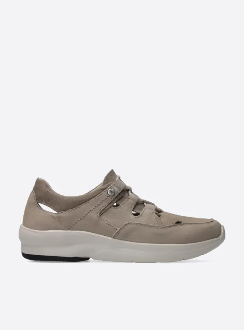 Wolky Galena - safari nubuck<DAMES Lage Veterschoenen|Wandelschoenen