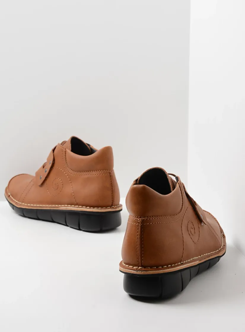 Wolky Gallo Vegan -<DAMES Hoge Veterschoenen|Herfst/Winter