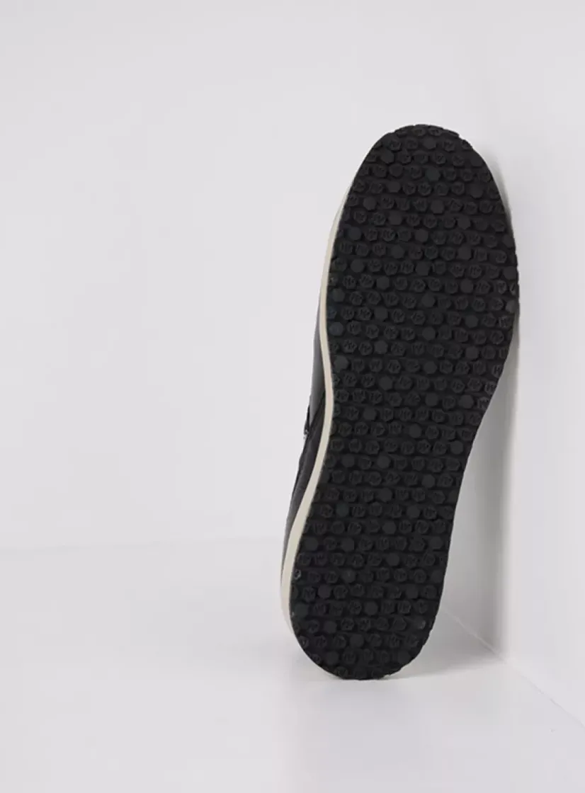 Wolky Hammer - zwart combi leer<DAMES Lage Veterschoenen|Sneakers