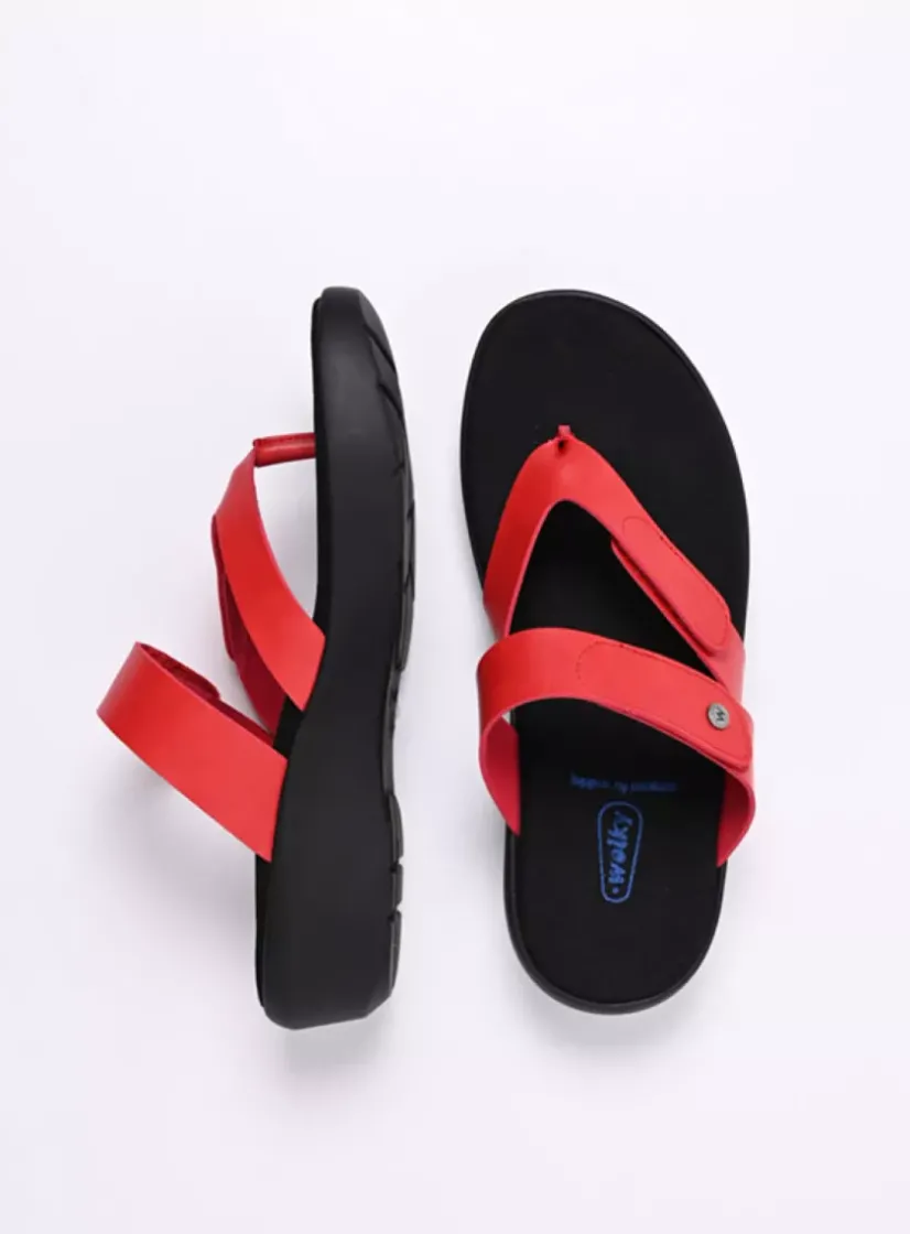 Wolky Hobie - rood biocare<DAMES Slippers