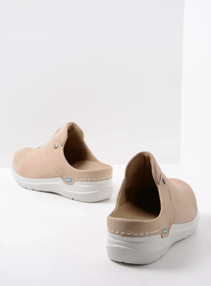 Wolky Holland DB - beige nubuck<DAMES Slippers|Klompen
