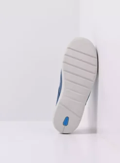 Wolky Holland DB - blauw effectleer<DAMES Slippers|Klompen