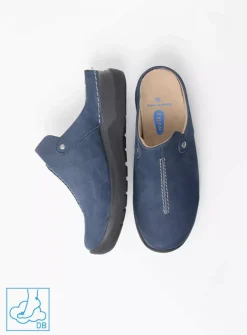 Wolky Holland DB - blauw nubuck<DAMES Slippers|Klompen