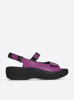 Wolky Jewel - fuchsia leer<DAMES Sandalen