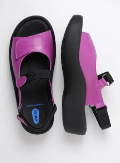 Wolky Jewel - fuchsia leer<DAMES Sandalen