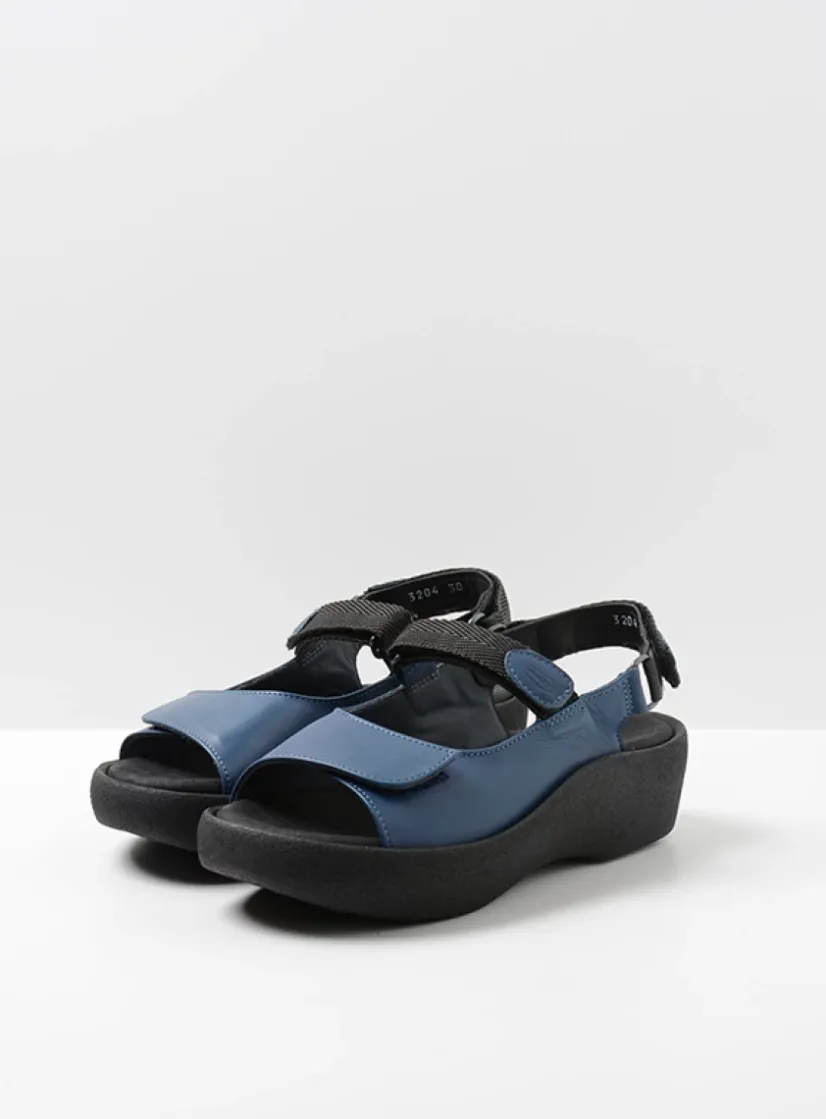 Wolky Jewel - jeans leer<DAMES Sandalen