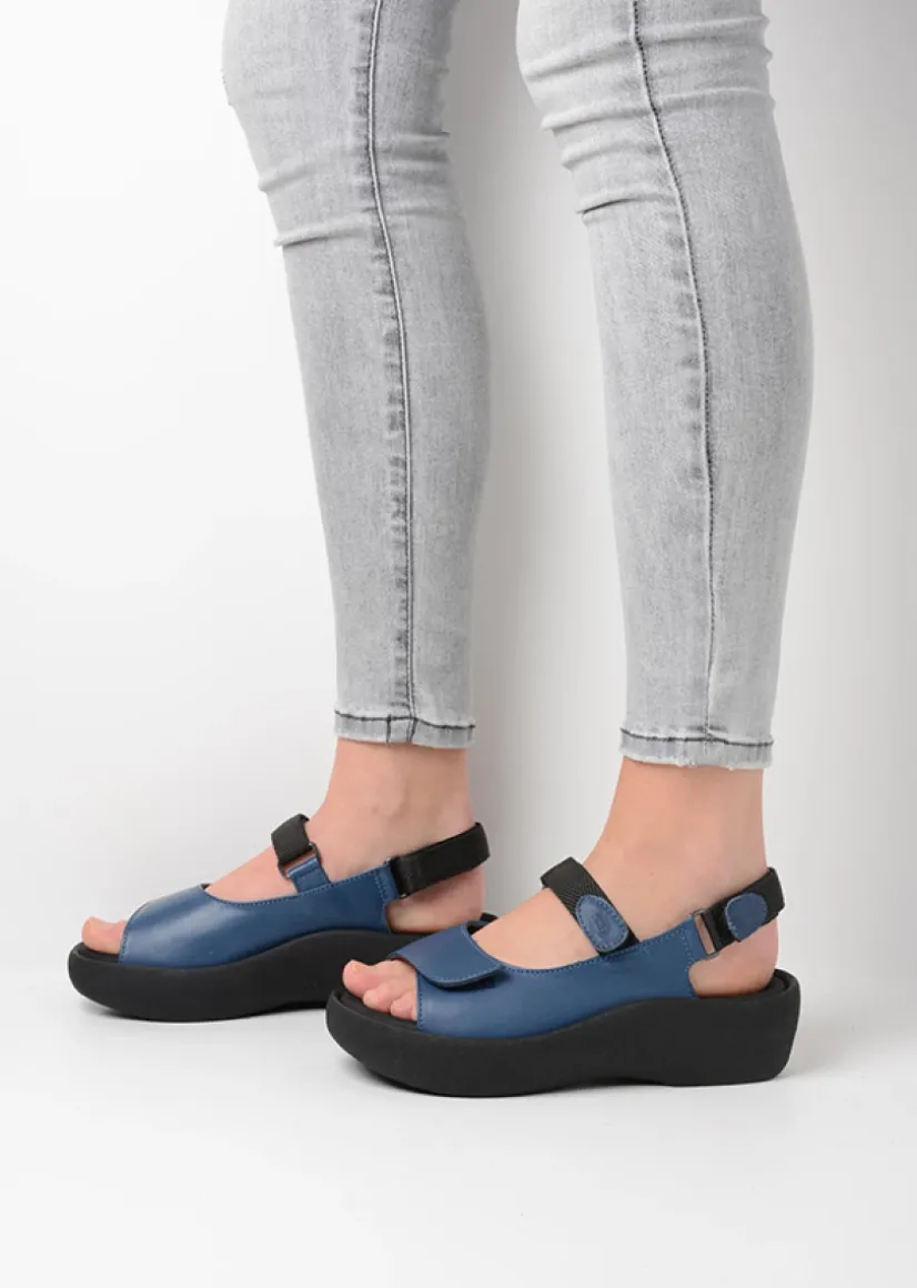 Wolky Jewel - jeans leer<DAMES Sandalen