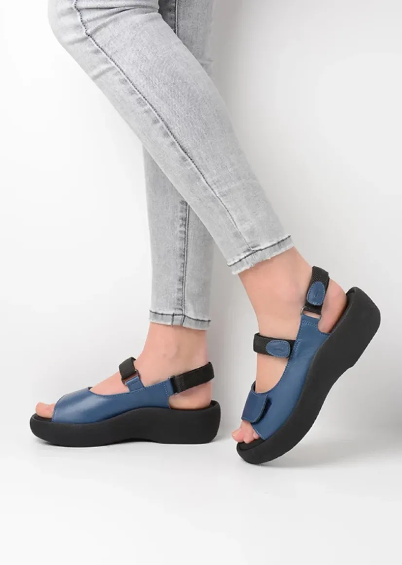 Wolky Jewel - jeans leer<DAMES Sandalen