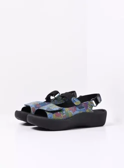 Wolky Jewel - jeansblauw/multi leer<DAMES Sandalen