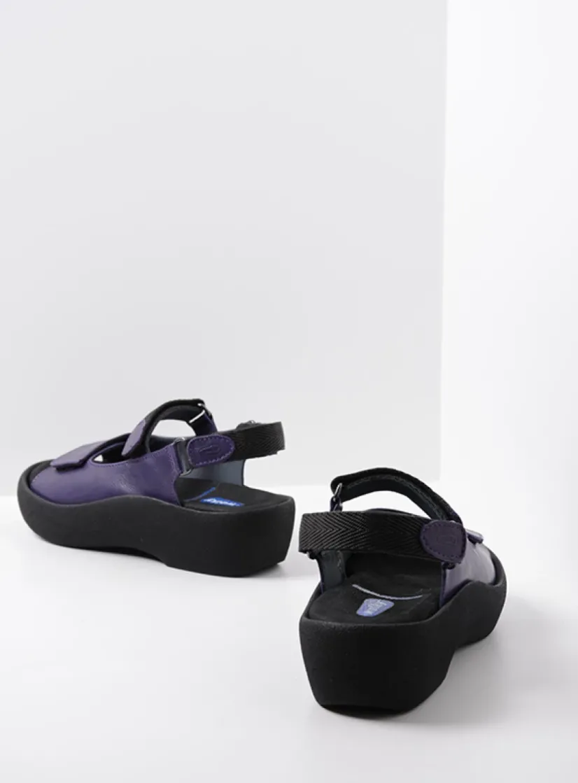 Wolky Jewel - paars leer<DAMES Sandalen