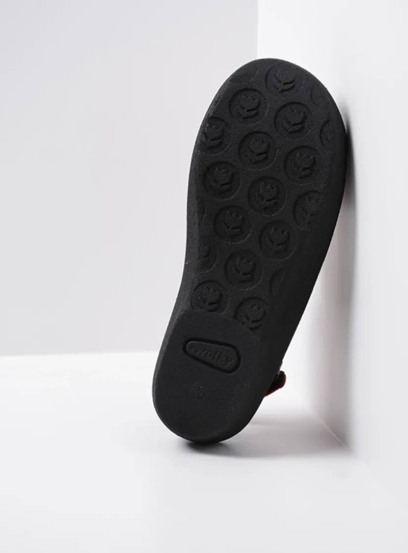 Wolky Jewel - rood leer<DAMES Sandalen