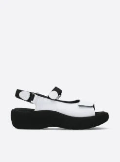 Wolky Jewel - wit leer<DAMES Sandalen