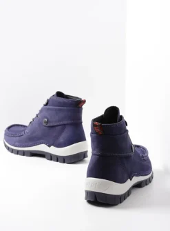 Wolky Jump - paars nubuck<DAMES Hoge Veterschoenen|Herfst/Winter