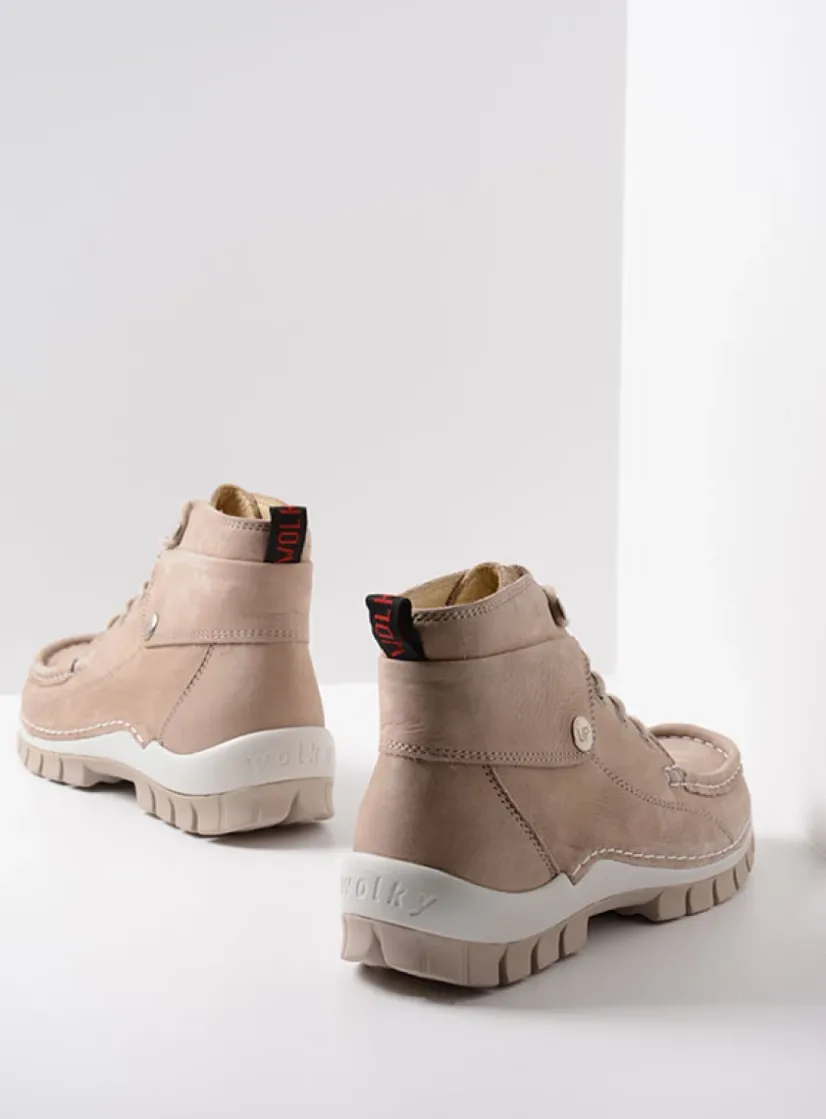 Wolky Jump Summer - safari nubuck<DAMES Hoge Veterschoenen