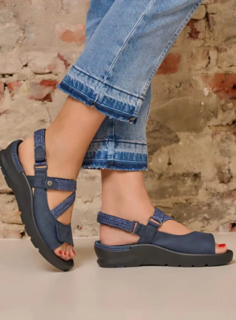 Wolky Lisse - denim nubuck<DAMES Sandalen