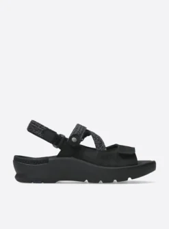Wolky Lisse - zwart nubuck<DAMES Sandalen