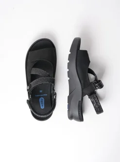 Wolky Lisse - zwart nubuck<DAMES Sandalen