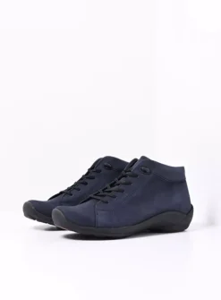 Wolky Louise - blauw nubuck<DAMES Lage Veterschoenen|Herfst/Winter