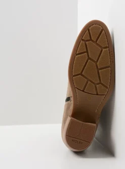 Wolky Lubbock HV - taupe zomer suede<DAMES Cowboylaarzen|Enkellaarsjes