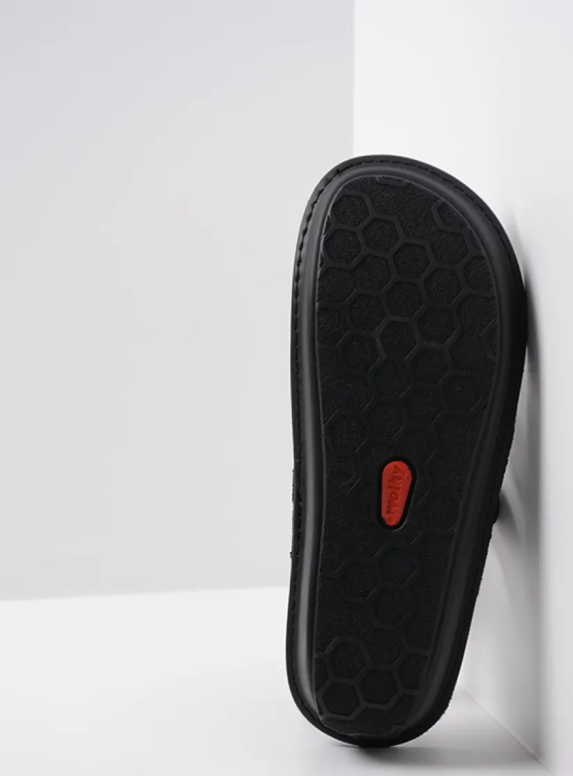 Wolky Martinique - antraciet crocolook lakleer<DAMES Slippers