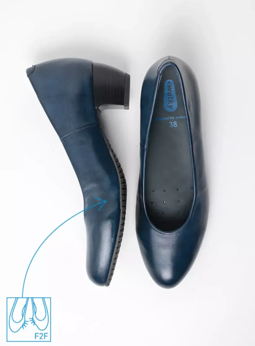 Wolky Mayu F2F - denim biocare<DAMES Instappers|Herfst/Winter