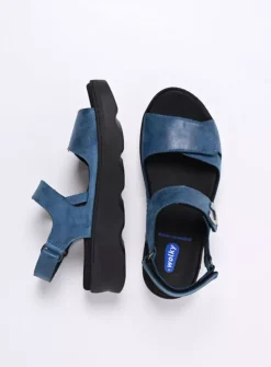 Wolky Medusa - blauw effectleer<DAMES Sandalen