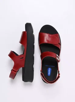 Wolky Medusa - bordeauxrood leer<DAMES Sandalen