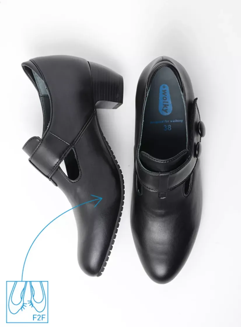 Wolky Midori F2F - zwart biocare<DAMES Pumps|Herfst/Winter