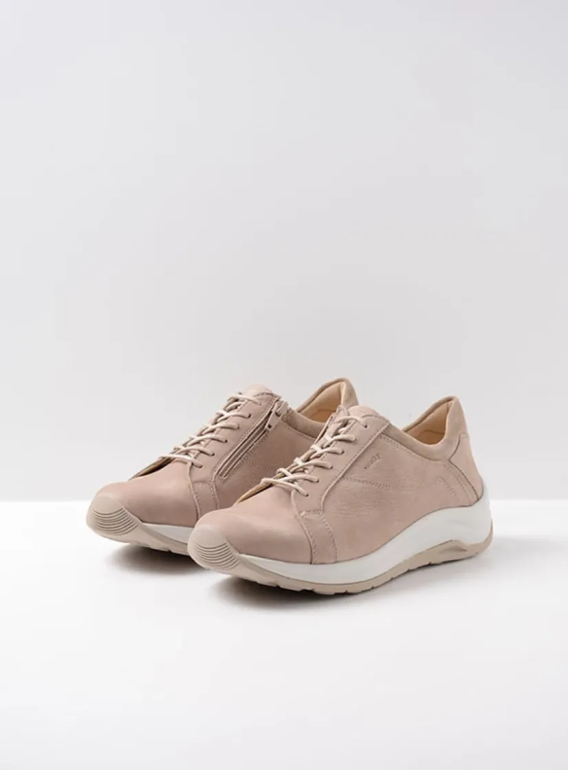 Wolky Milton - safari nubuck<DAMES Lage Veterschoenen|Wandelschoenen
