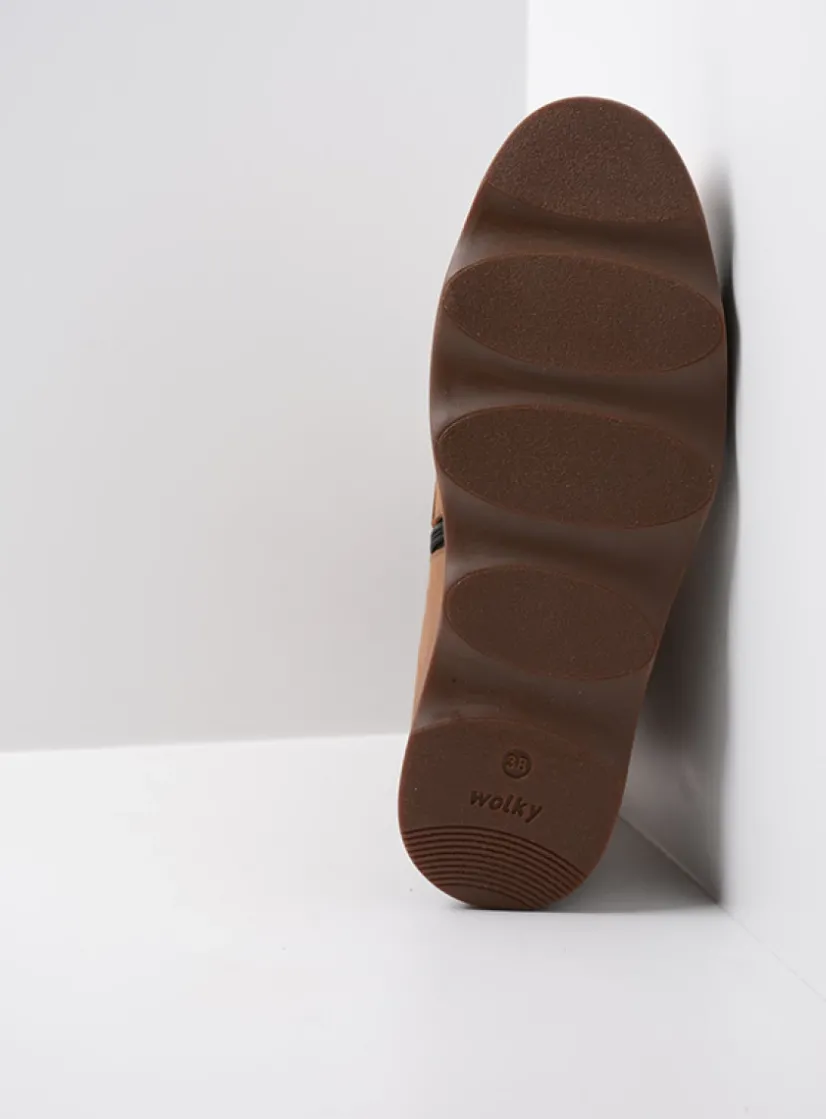 Wolky Mito - cognac nubuck<DAMES Veterlaarzen|Herfst/Winter