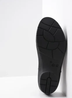 Wolky Multi Clog - zwart leer<DAMES Klompen|Herfst/Winter