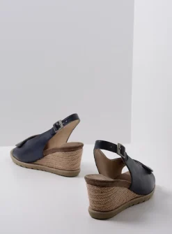 Wolky Murcia - blauw leer<DAMES Sandalen
